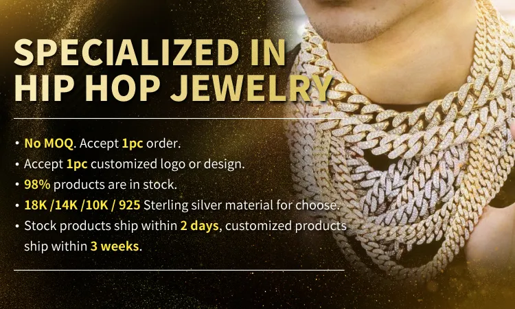 Diamond Pass Tester Gold Plated Sier Hip Hop Iced Out Moissanite Women Thick Necklace Miami Cuban Link Chain Men_voghion.com