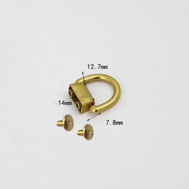 1pcs Metal D-ring Bag Connector Anchor Buckles Arch Bridge With Screws Hanger Hooks Bags Belts Strap Leather Crafts_voghion.com
