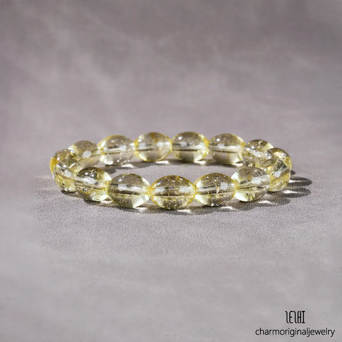 stenen armband mannen gele kwarts kralen bedel streng armbanden sieraden ontwerper voor vrouwen armband schmuck_voghion.com