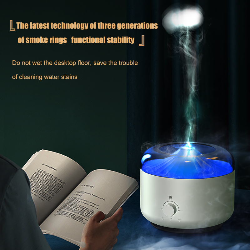 1.3L Haushalt Essentiell Ueleg Aroma Diffuser Faarweg Nuetsliicht Loftbefeuchter Feinmëscher Stummwaasserdiffuser Fir Schlofkummer_voghion.com