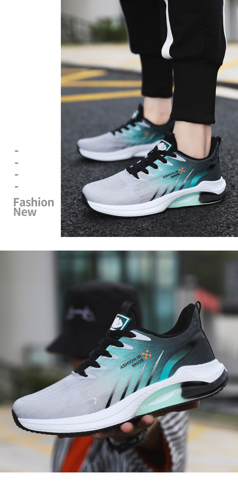 2025 Nieuwe Koreaanse stijl Sport Lente en Herfst Zachte Zool Jeugd Hardloopschoenen Trendy Herenschoenen_voghion.com