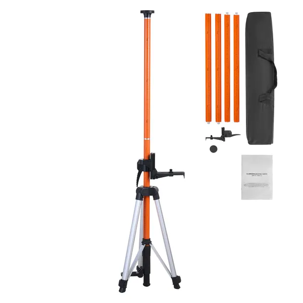 Laser-Nivelliergerät mit Stativ, höhenverstellbar von 1040–3400 mm (10,2–20,3 cm), Gewinde_voghion.com