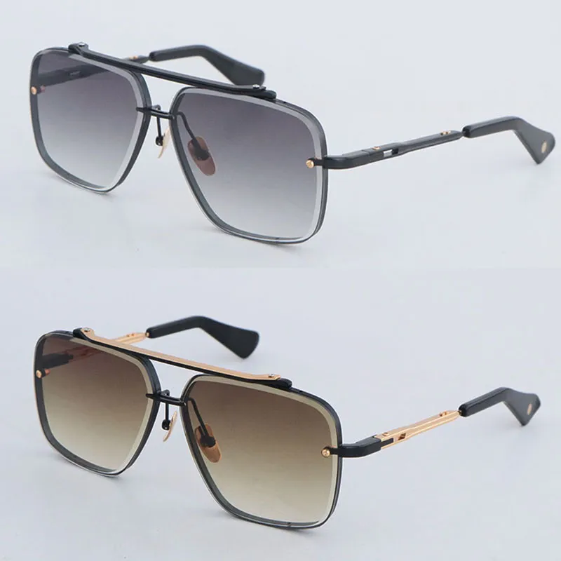 Modedesigner SIX Metall-Sonnenbrillen für Männer Große quadratische Gläser Vintage Herren Damen Klassische Promi-Stil Brillen_voghion.com