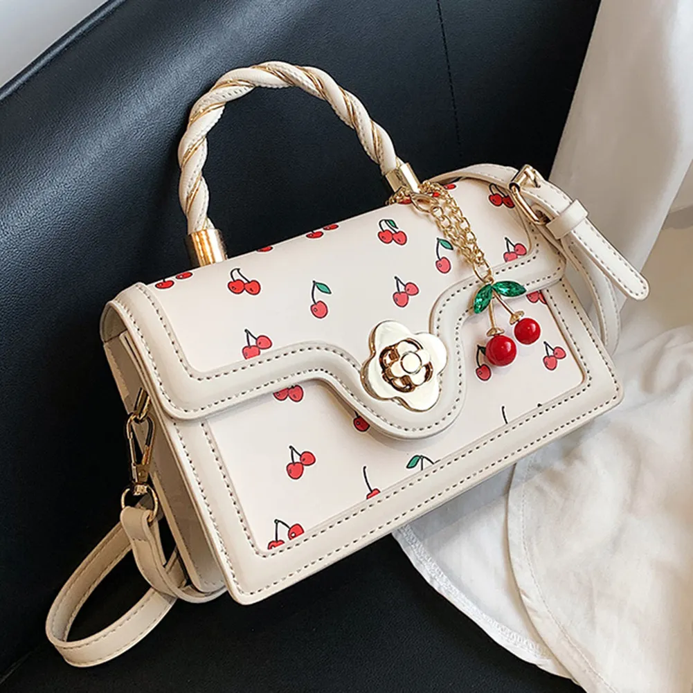 Totes Dames Kersen Schoudertas Verstelbare Band Zoete Crossbody Veelzijdige Mode Tote Handtas Vrouwelijke Dagelijkse Reis_voghion.com