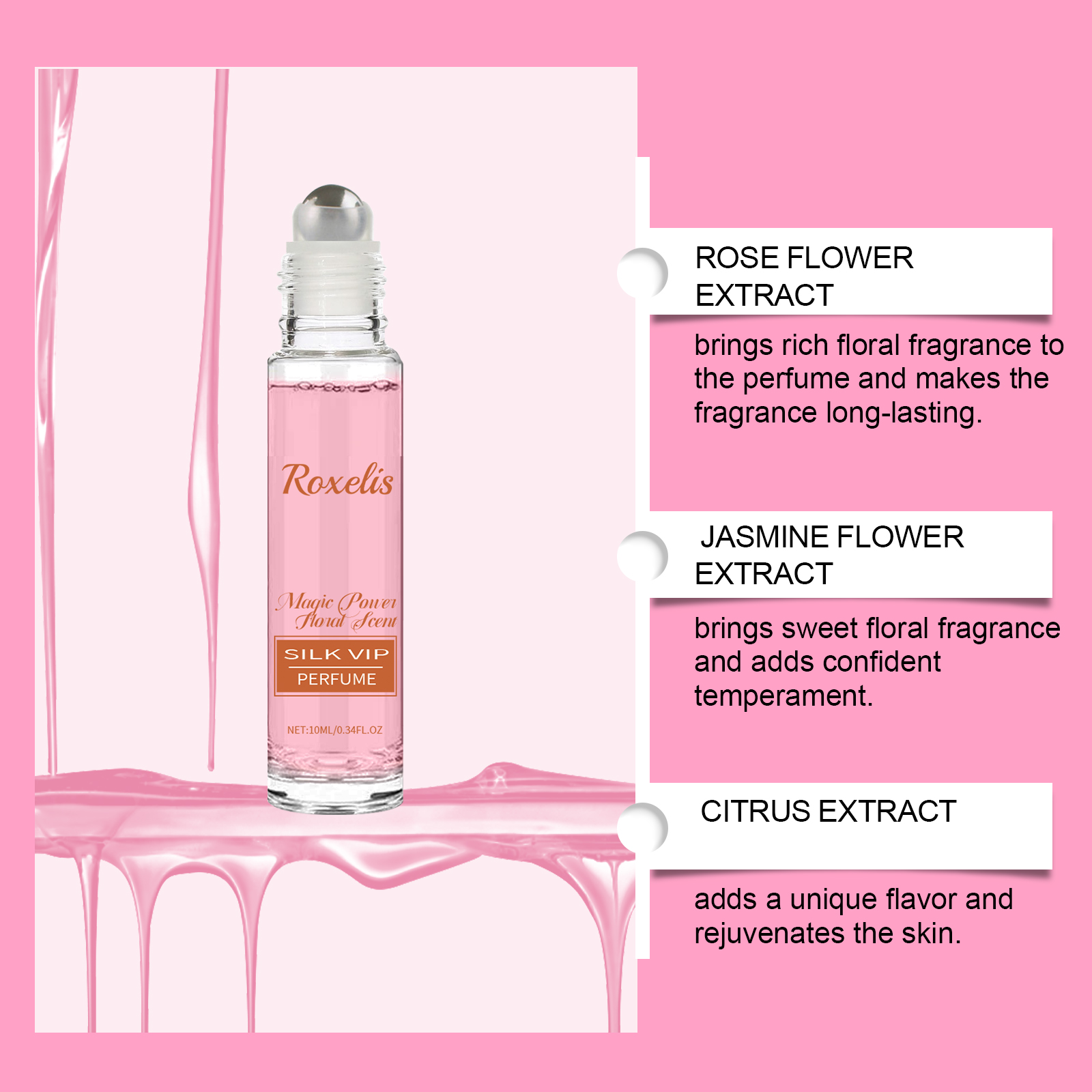 Roxelis Florales Eau De Toilette Für Damen Natürlicher Duft_voghion.com