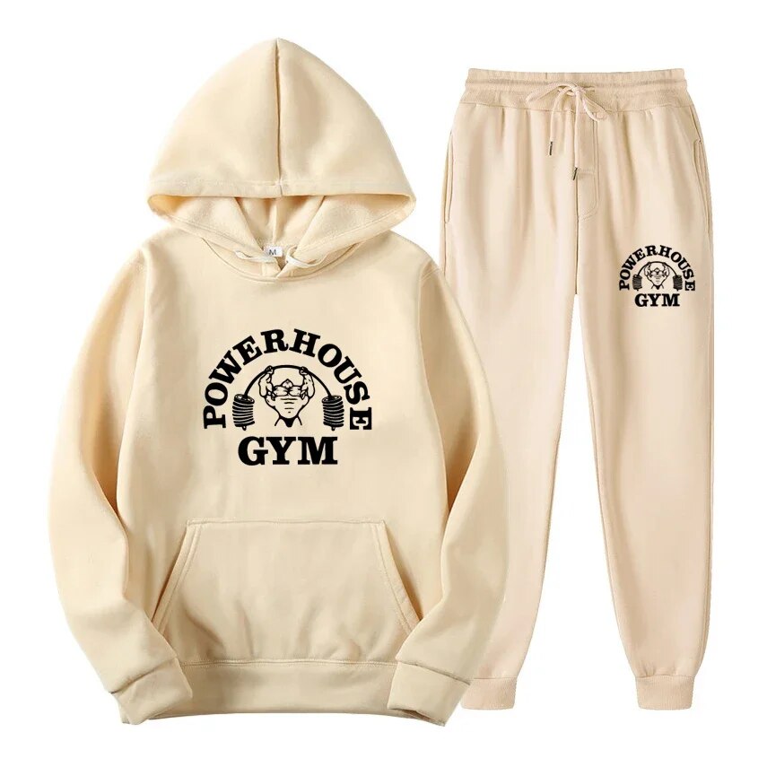 Marque de mode hommes survêtements automne nouveaux hommes sweats à capuche + pantalons de survêtement deux pièces costume à capuche ensembles décontractés vêtements masculins_voghion.com