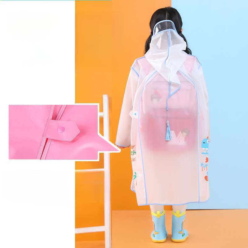 Children's Hidden Book Bag Space, Odorless Raincoat_voghion.com