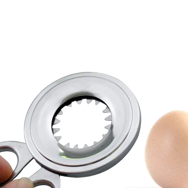 Coupe-œufs durs en acier inoxydable, ciseaux à coquilles d'œufs, pince à œufs, outil de cuisine innovant et performant_voghion.com