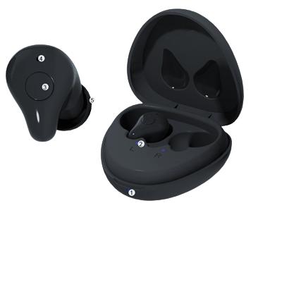 Bluetooth Hearing Aid Rechargeable CIC Digital Sound Amplifier 16 channels Phone APP Programmable For Deafness Elderly audifonos_voghion.com