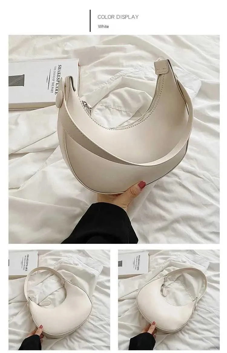 Fashion Armpit Bags For Women Cute Half Crescent Leather PU Purses And Handbags Designer Shoulder Bag Small Hand_voghion.com