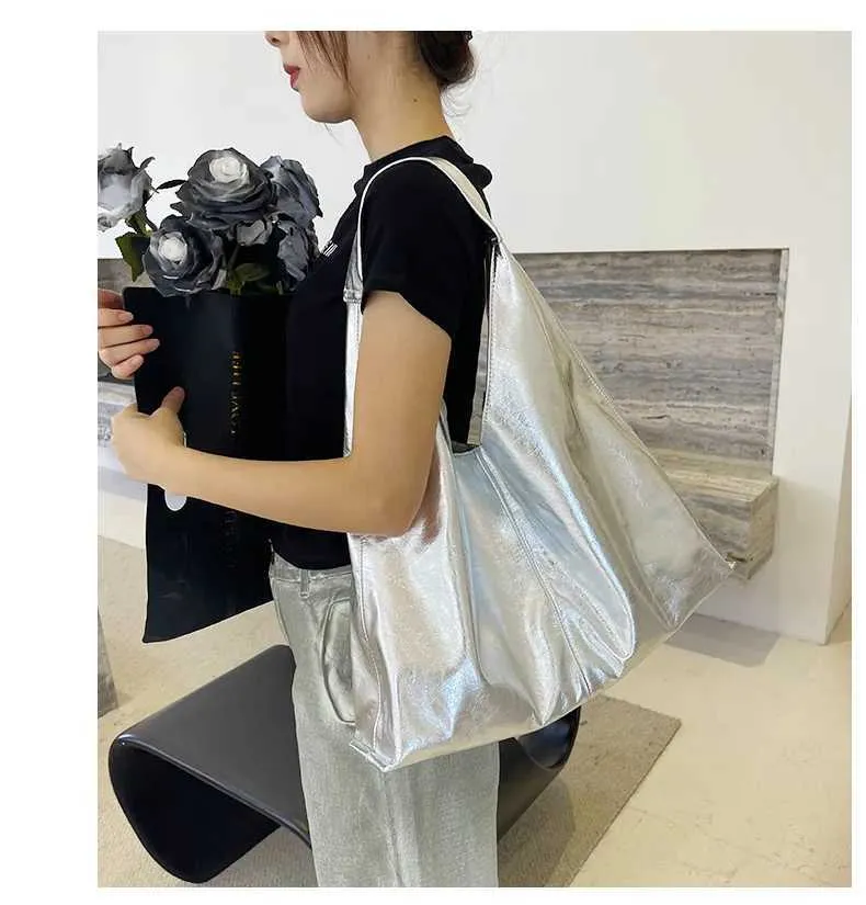 Moud Sier Fraen Schëller Grouss Mark Design Damen Hobos Handtaschen PU Lieder Grouss Totes Pendelen weiblech Achselhöhlebeutel_voghion.com