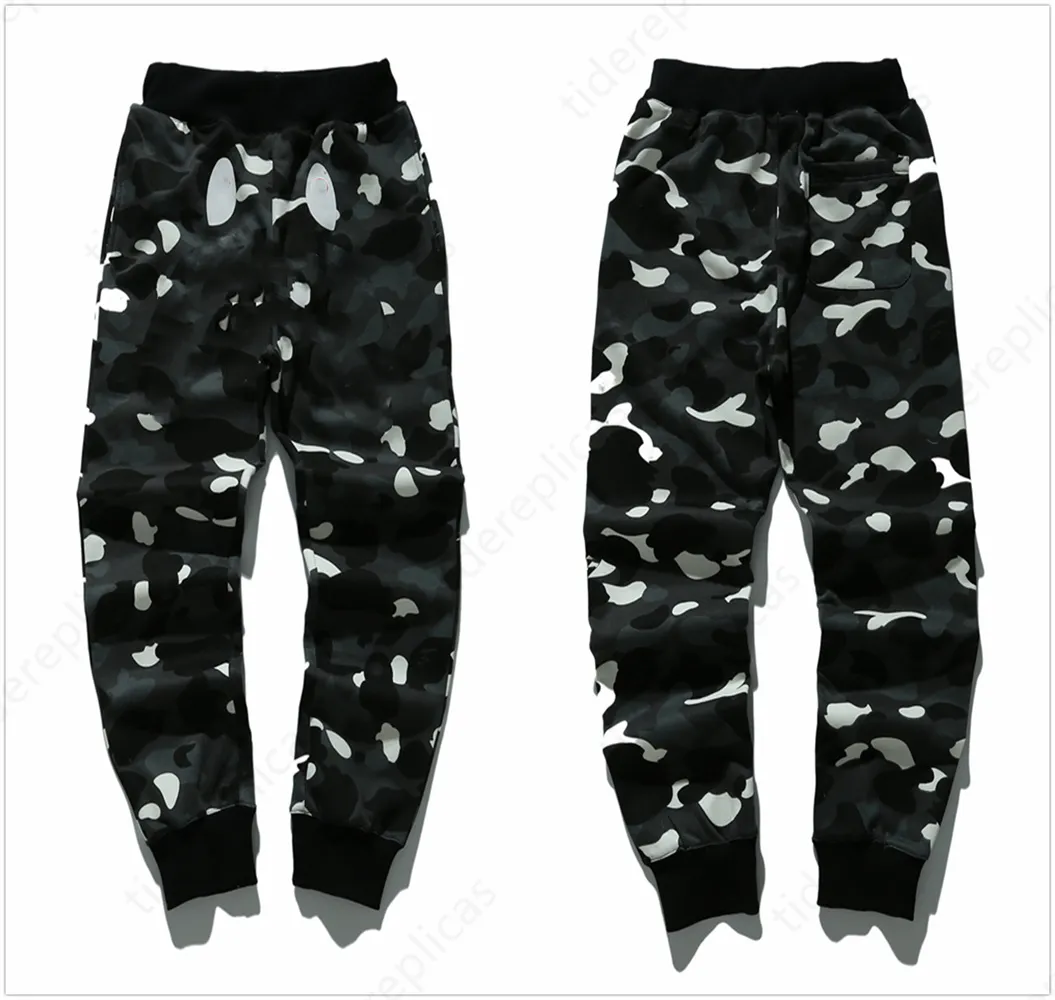 Sports cargo designer pants Shark colorblock Trousers sweatpant sweatpants jogging oversized Color Pocket Printed Camo_voghion.com