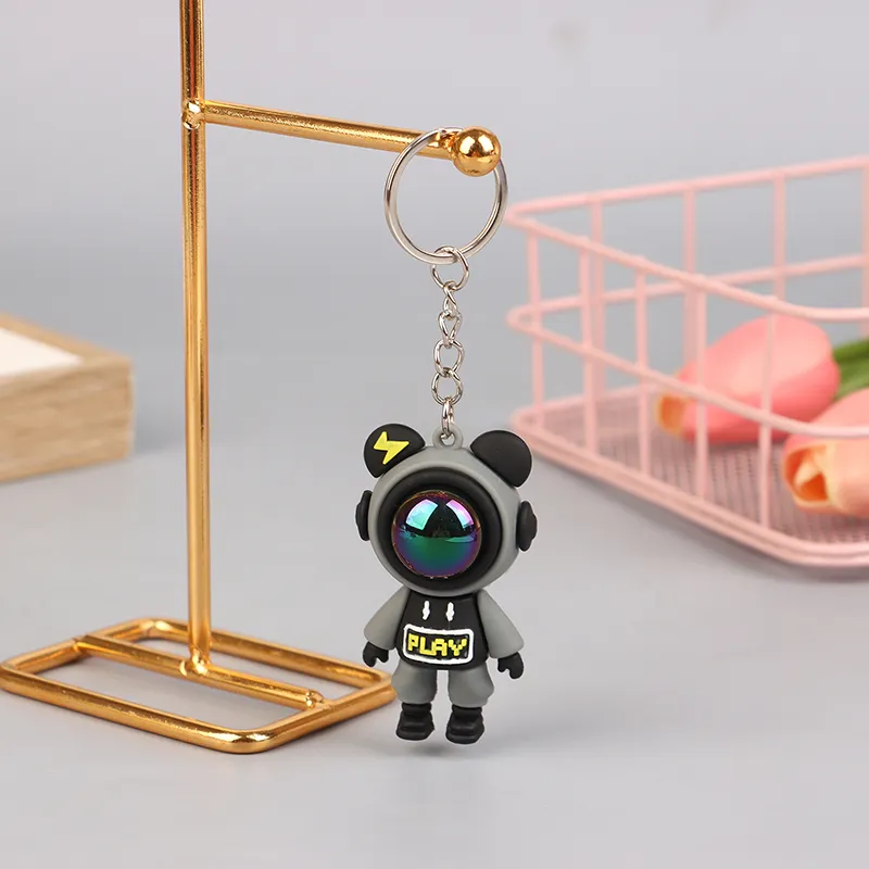1PC Schmuck Zubehör Geschenke Cartoon Beleuchtung Schlüsselanhänger Astronaut Violent Bär Kaninchen Puppe Auto Rucksack Dekorationen_voghion.com