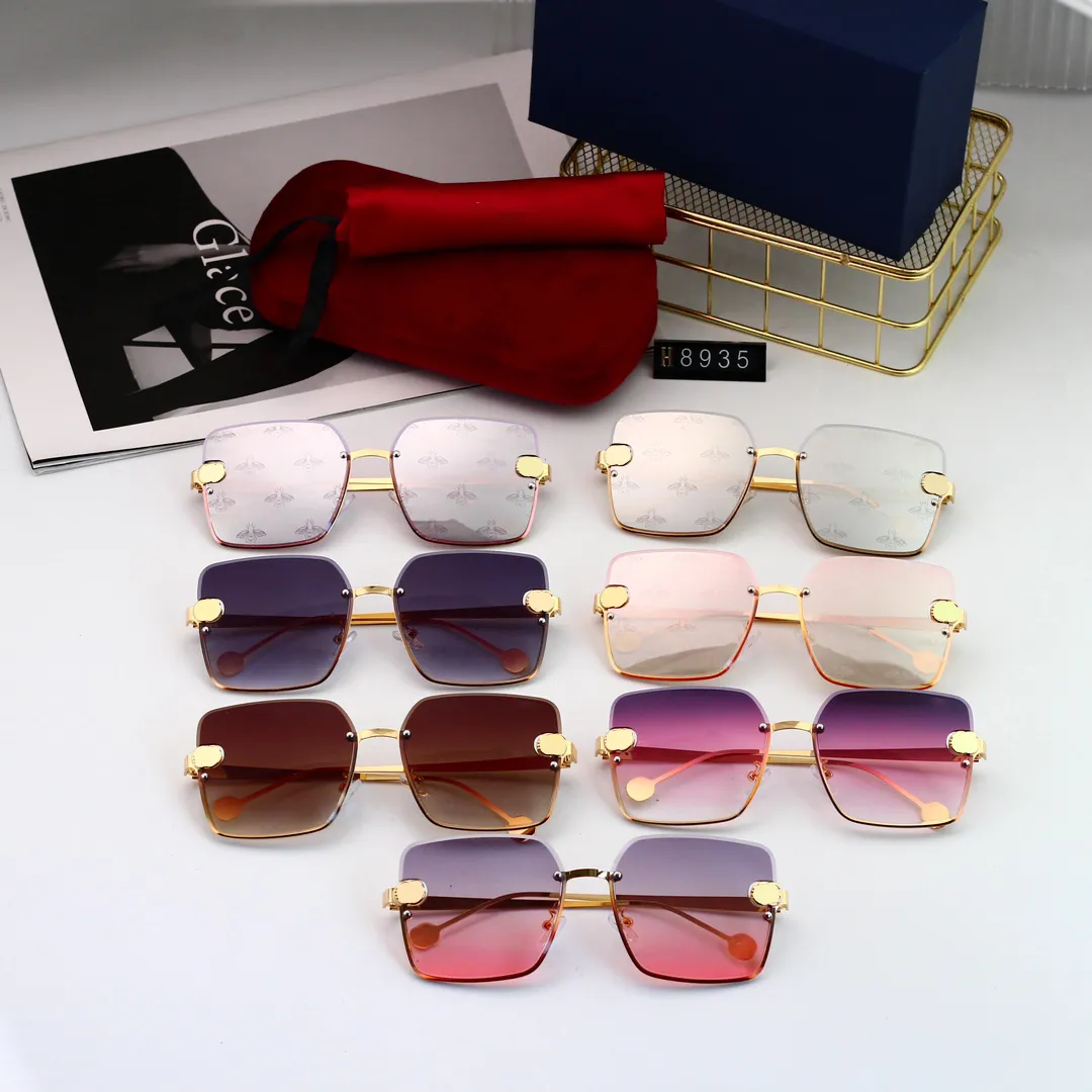 Designer Channel Cycle Lussuoso Moda Donna Uomo Occhiali da sole Diamond Square Parasole Crystal Shape Sun Pacchetto completo_voghion.com