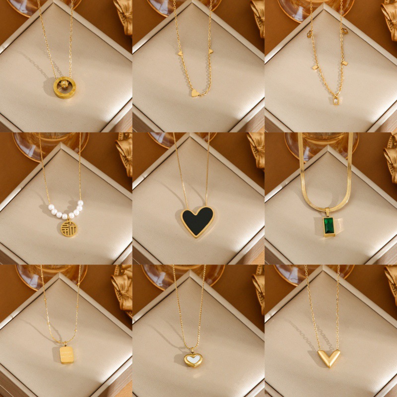 Hot Selling Elegant Women's Temperament Titanium Steel Necklaces for Couples High-quality Necklaces for Multiple Styles of Accessories Fast Delivery_voghion.com