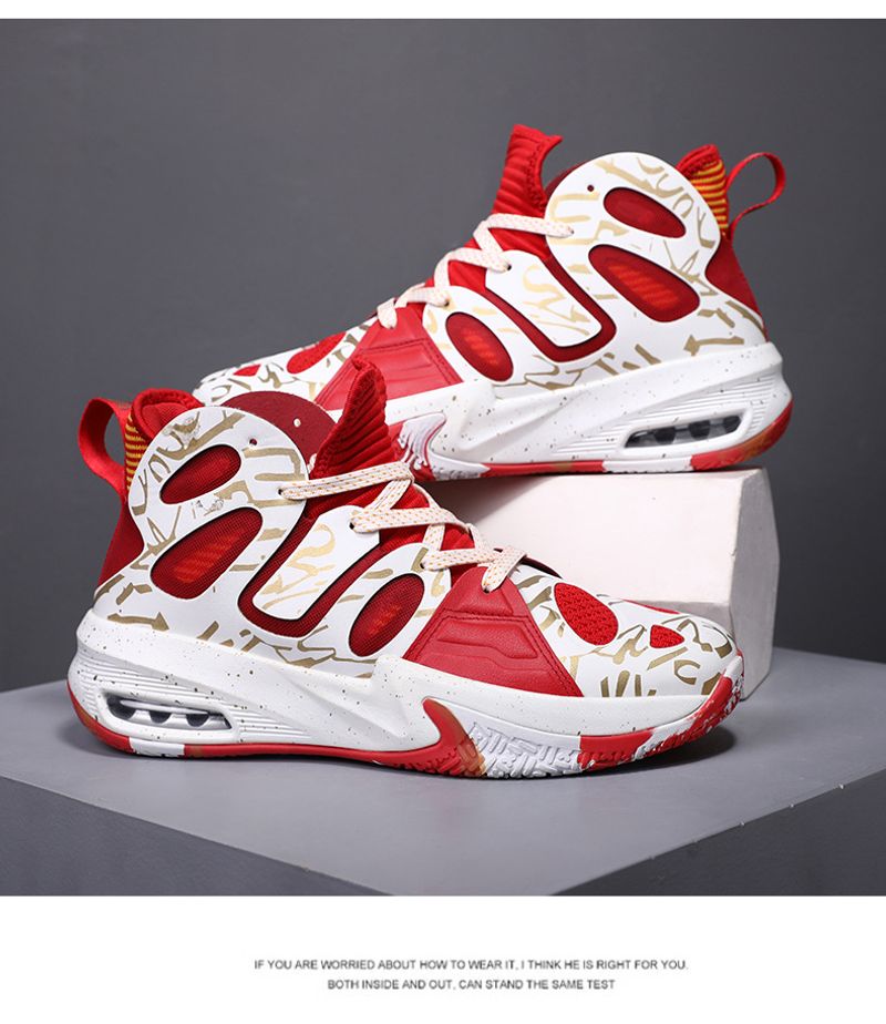 Pratici stivali da combattimento alti da basket Kobe, scarpe sportive antiscivolo resistenti all'usura, assorbimento degli urti da parte degli studenti_voghion.com