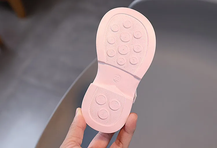 Jenter Vår Småbarn Barn Mote Prinsesse Festsko Barn Uformelt Lakkert Skinn Perler Stjernesko Myke Såler Størrelser_voghion.com
