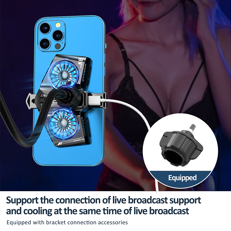 Duebel Ofkillungsventilator Hallefleiter Handy Spillheizkierper Magnéit Smartphone Gamer Kühler Tablet/iPad Universal Schnellkühler_voghion.com