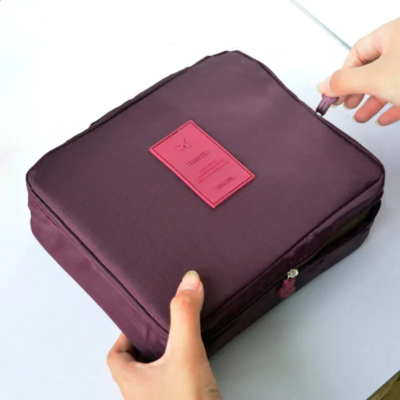 Trousse de toilette simple carrée coréenne pour maquillage, trousse de maquillage pour femme, organisateur de voyage personnalisé, sacs pour femmes en promotion_voghion.com