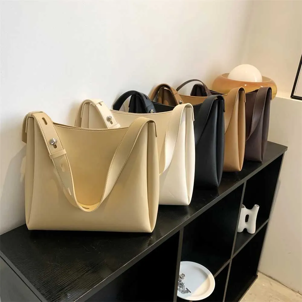 Women's Large Capacity Shoulder Bag And Handbag Set Pu Leather_voghion.com