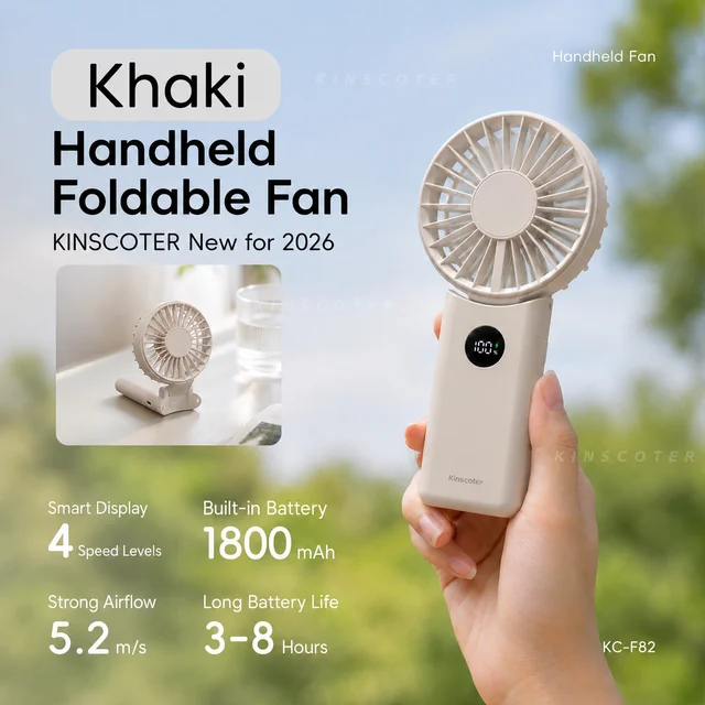 Mini ventilateur de main usb rechargeable avec vitesse réglable_voghion.com