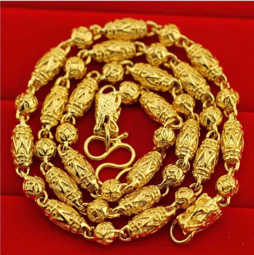 Männlicher Anhänger, klassischer massiver Gold gefüllter Männer-Anhänger aus Gelbgold für Männer, Partyschmuck, L2404_voghion.com