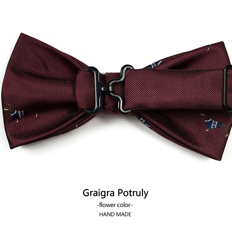 Herren-Krawatten und Taschentücher im Großhandel mit Kleintier-Löwe-Welpe-Pony-Fliege für Herren_voghion.com