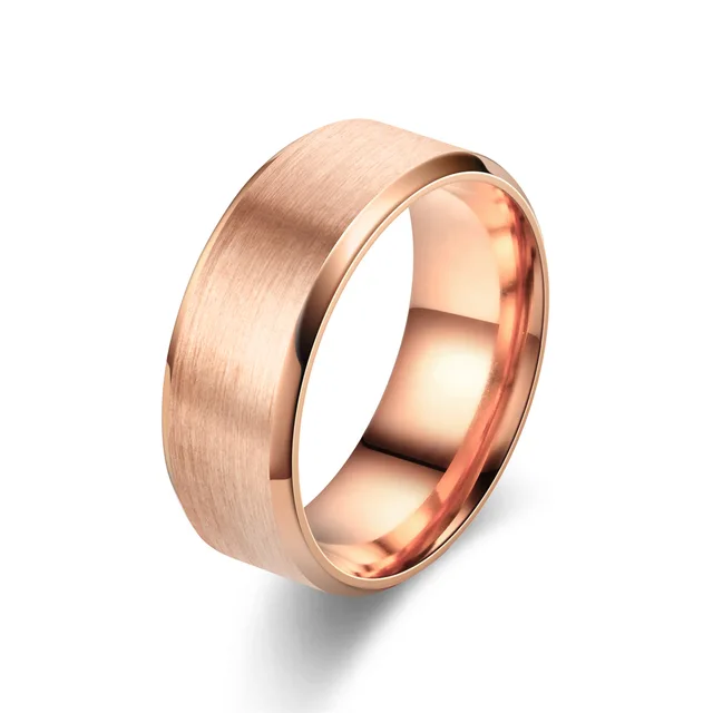 6 Colors Classic 8mm Tungsten Mens Surface Brushed Stainls Steel Ring for Women Wedding Band Coupl Jewelry_voghion.com