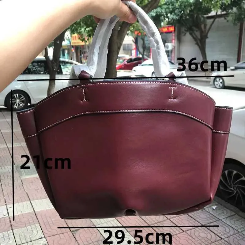 Sac à bandoulière rétro en cuir PU pour femme, pochette sous les bras, grande capacité, décontracté, portable, seau, Handba241104_voghion.com