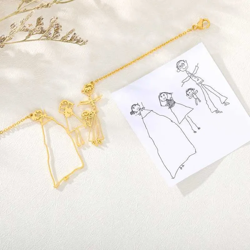Braceletten Cus Numm Bijouen Edelstahl Handschrëft Ënnerschrëft Bild Nummschëld Charm Bracelet Léifsten Bescht Frënn_voghion.com