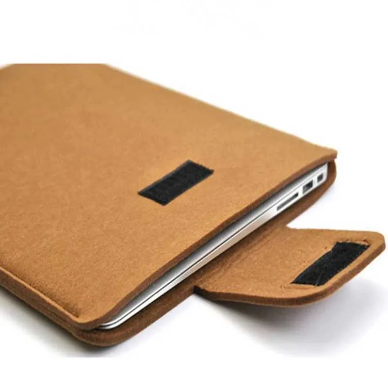 Slim Felt Laptop Sleeve, Waterproof Case For 11-16 Inch IPad/Notebook, Lightweight Protective Bag_voghion.com