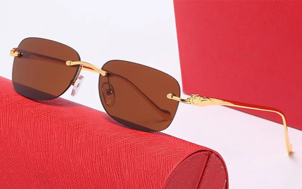 Lunettes de soleil de sport de style français pour hommes, mode écologique, homme et femme, verre sans monture, rétro, vintage, or_voghion.com