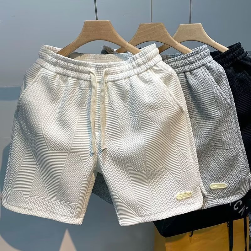 Short décontracté pour hommes, ample, tendance, vêtements d'extérieur, mi-pantalon, cinq-quarts, vente en gros, nouvelle collection été 2024