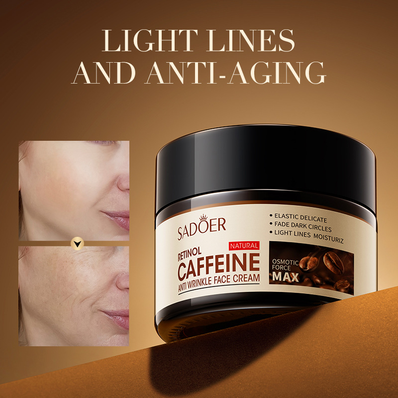 Crema viso idratante antirughe con retinolo e caffeina SADOER in inglese completo_voghion.com