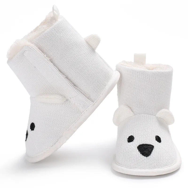 Infant Winter Baby Toddler Newborn Cute Cartoon Bear Shoes Cutefeet Girls Boys Little Kid First Walkers Snow Boots_desvips.com