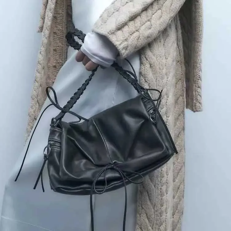 Neue Mode Sg Schulter Tasche Trend PU Leder Messenger Handtaschen Einfarbig Freizeit Stilvolle Umhängetaschen Für Frauen_voghion.com