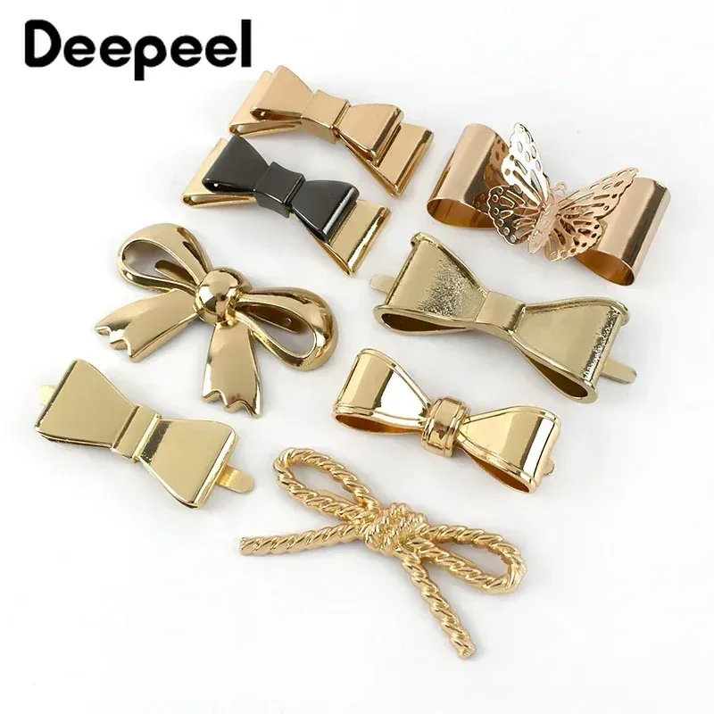 5 pezzi di fibbie in metallo con fiocco per borse, scarpe, abbigliamento, decorazioni, fibbie, fermagli laterali per borse, fai da te, ferramenta di grandi dimensioni, cucito_voghion.com