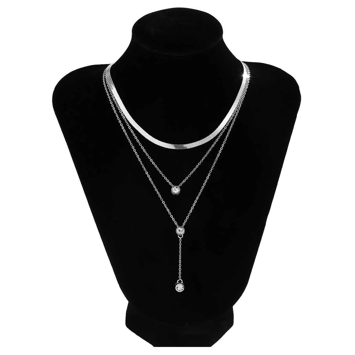Collane Vintage Boho Oro Colore Multistrato Choker Collana Pendente Piuma per Donne Gotico Retro Encanto Collo_voghion.com