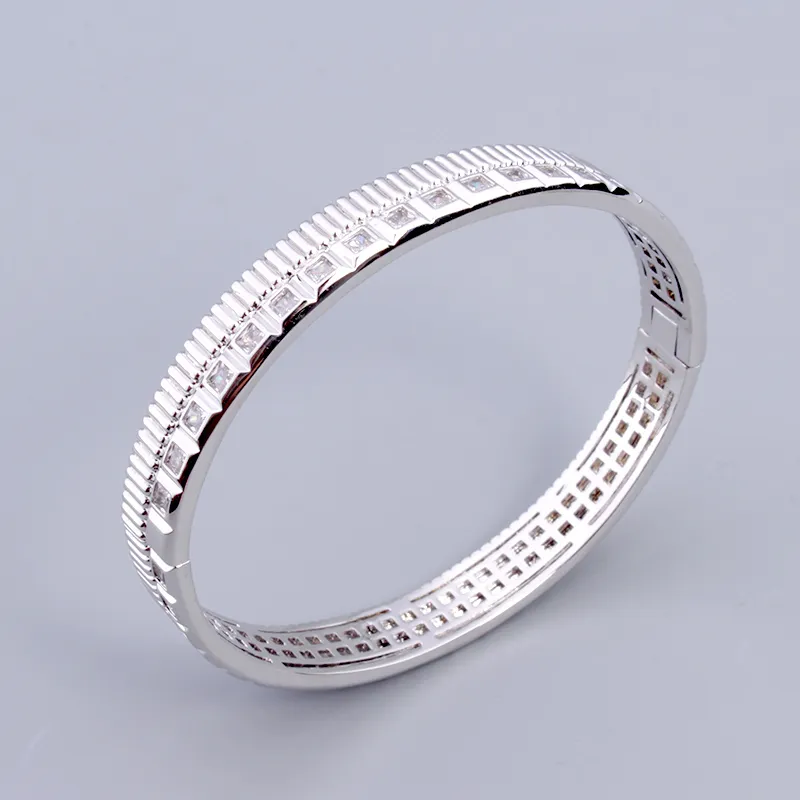 torque Square Dia Bracelet Sier Designer Bangle Gear Jewelry Femme Set Love Women Men Couple Bracelets Jewlery_voghion.com