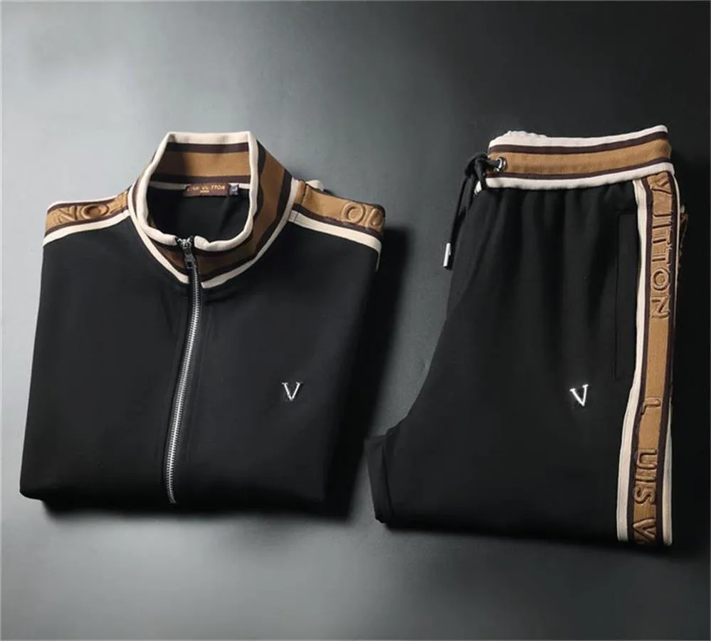 Set de două piese pentru bărbați, cardigan, hanorac, la modă de toamnă-iarnă, sport și agrement, nou_voghion.com