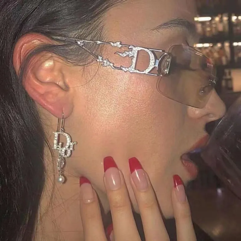 Sunglasses Designer Frameless One Piece Women 2023 Brand Punk Sun Glasses Ladies Y2K Wrap Around Eyewear Goggles_voghion.com