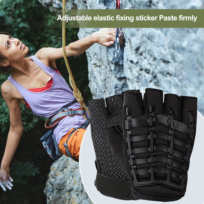 SportLife 1 Paar Fiess Halbfinger-Trainingshandschuhe, atmungsaktiv, Sporthandschuhe mit Handgelenkschutz, Gymnastikhandschuhe_voghion.com