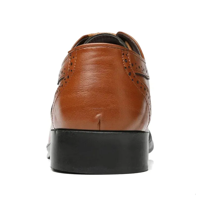 Oxford Echt Kalfsleer Brogue Jurk Klassieke Zakelijke Formele Schoenen Man Handgemaakt Heren 240607_voghion.com