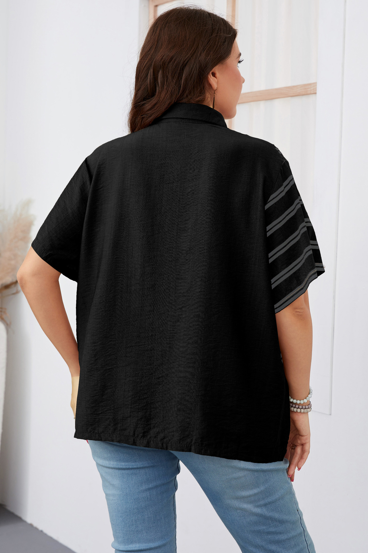 Women's loose shirt large size women's clothing_voghion.com