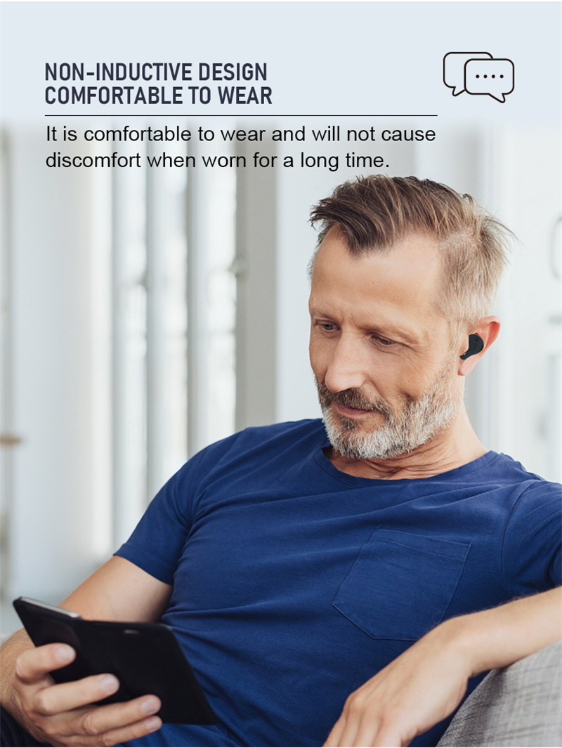 Bluetooth Hearing Aid Rechargeable CIC Digital Sound Amplifier 16 channels Phone APP Programmable For Deafness Elderly audifonos_voghion.com