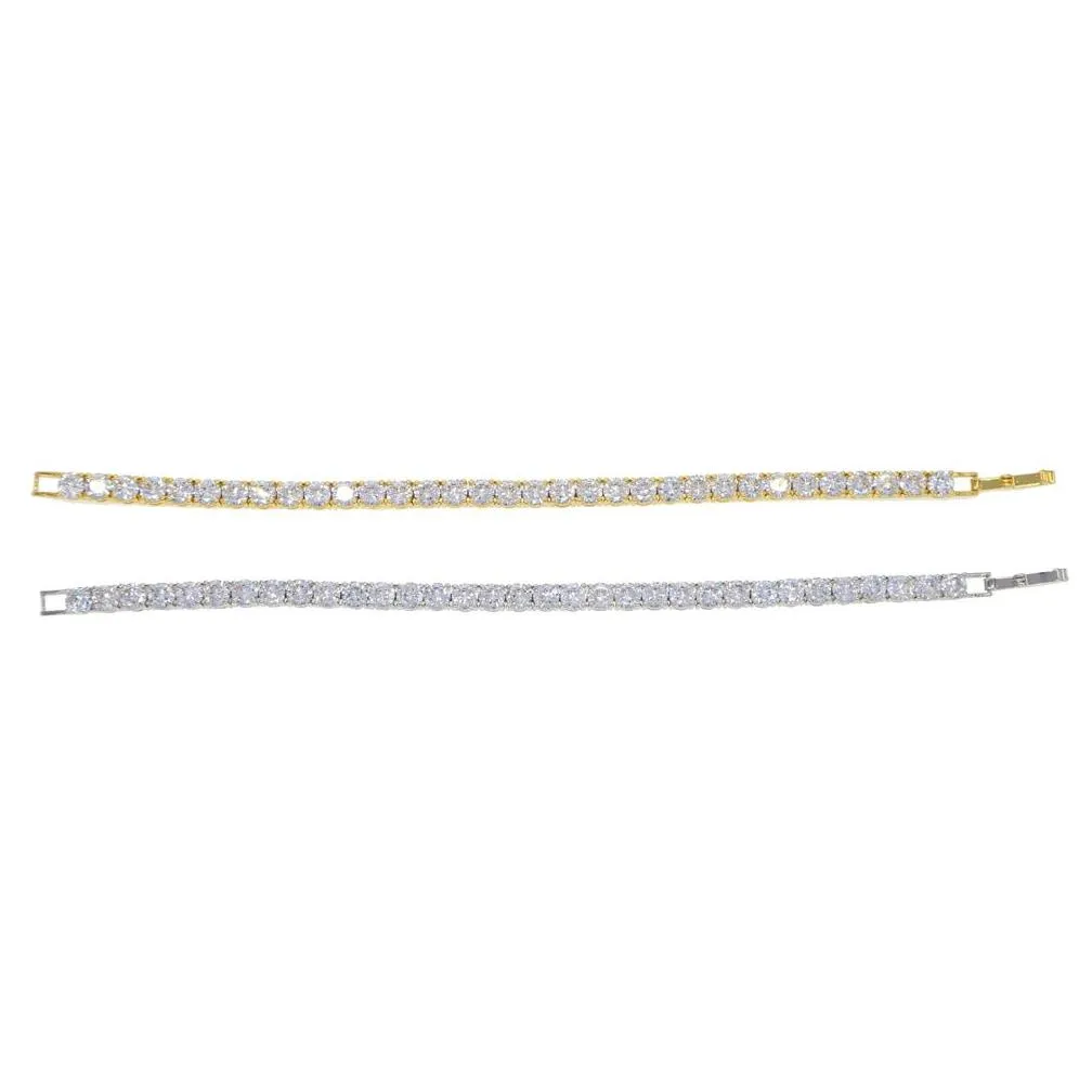 Bracciale tennis per uomo e donna, braccialetto charm in zircone_voghion.com