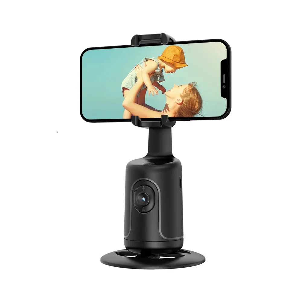 360° rotation intelligent følg gimbal stabilisator AI kameragenkendelse krop ansigtssporing til live fotografoptagelse_voghion.com