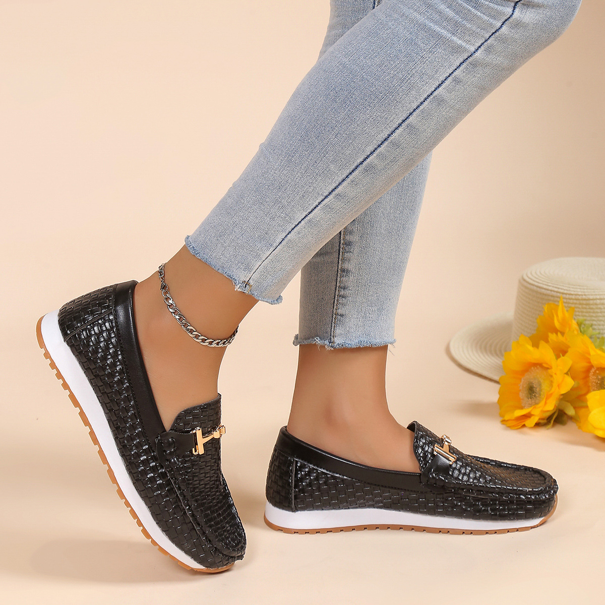 Mocassins décontractés à la mode pour femmes_voghion.com