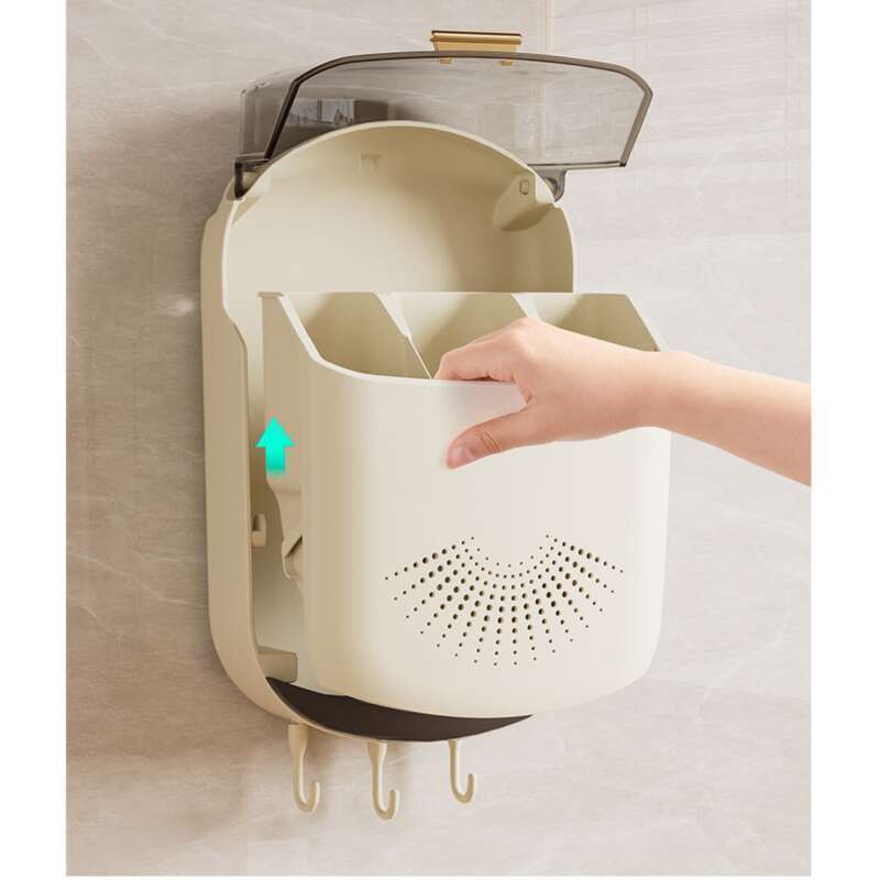A Storage Box Forgotten Chopsticks, No Need For Punching, Household Cage, Kitchen Spoon Bucket, Wall Mounted Cage Rack,_voghion.com