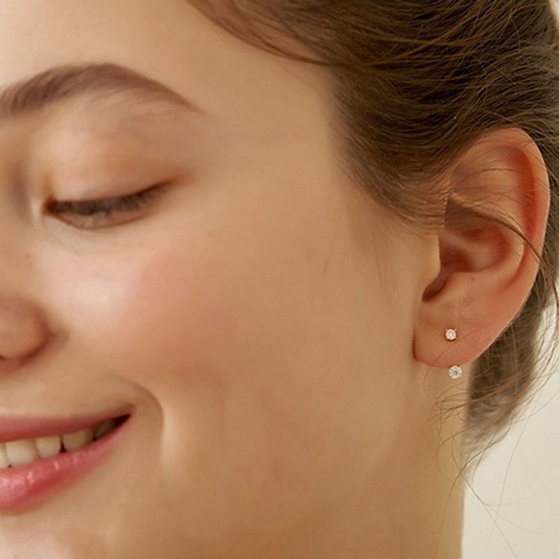 Back hanging zircon niche design temperament retro cold style earrings two wear ear jewelry for women_voghion.com